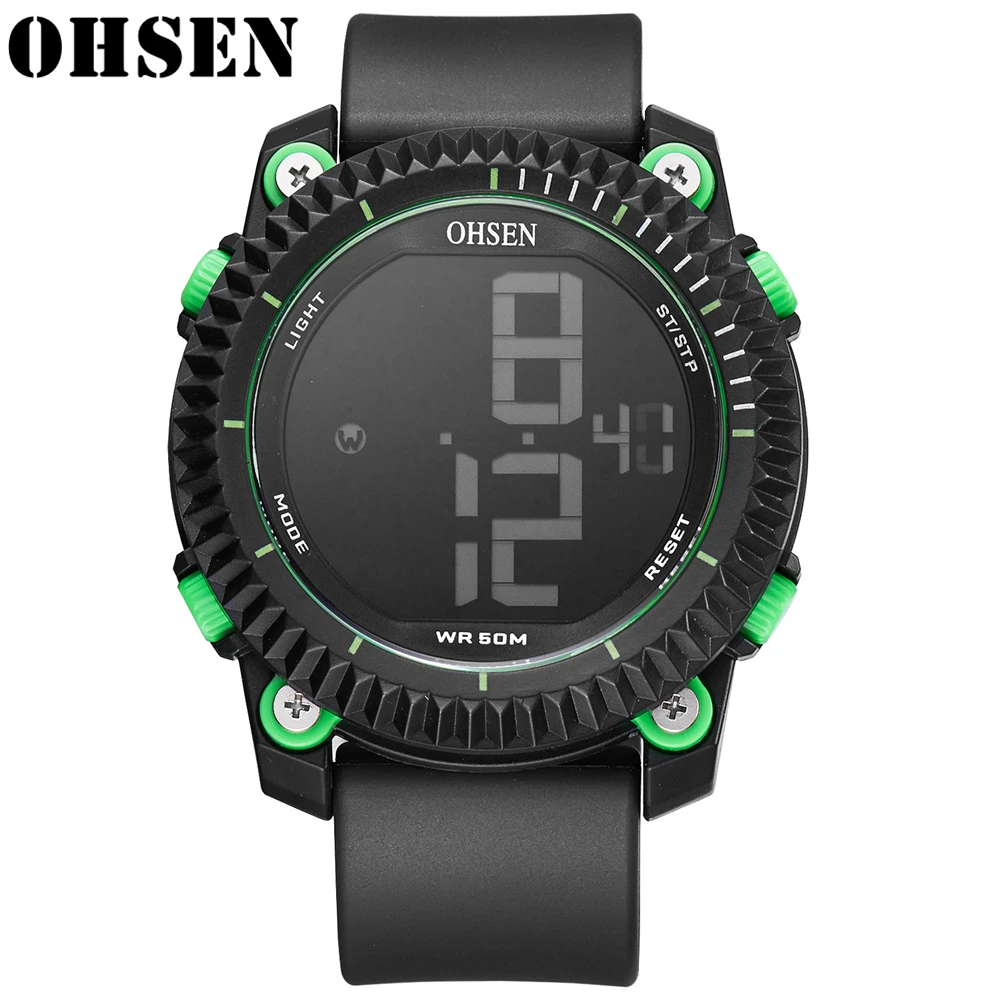 OHSEN Men Sports Watches Waterproof 50M LED Digital Watch Men Military Multifunction Electronic Luminous Shock Resistant Clock
OHSEN Men Sports Watches Waterproof 50M LED Digital Watch Men Military Multifunction Electronic Luminous Shock Resistant Clock