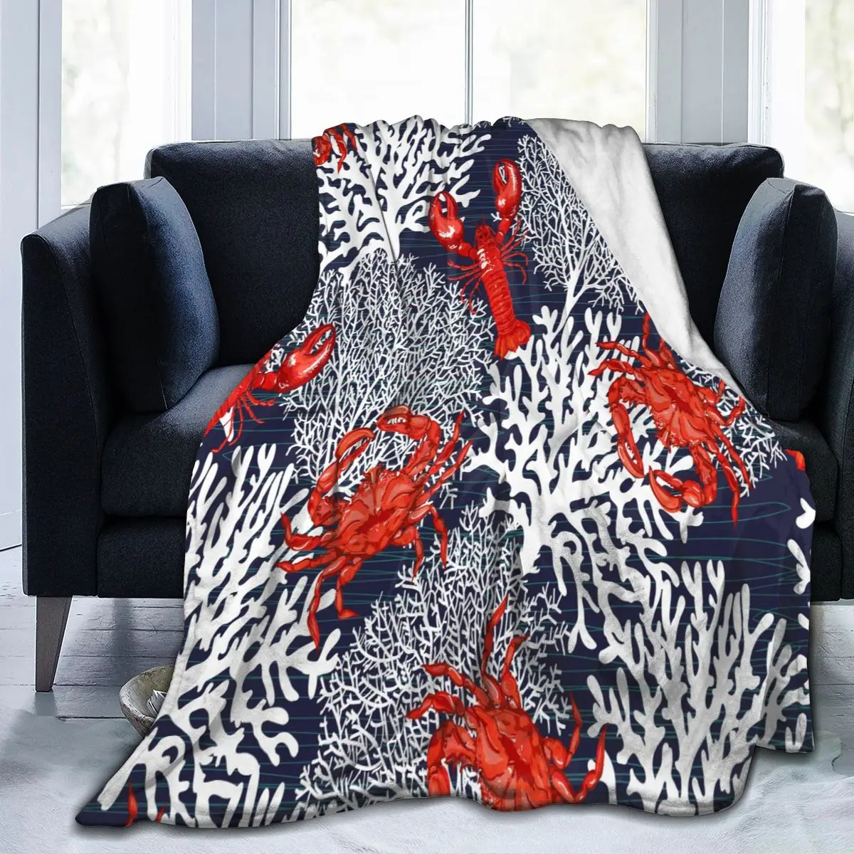 Soft Warm Flannel Blanket Crab Lobster Corals Travel Portable Winter Throw Thin Bed Sofa Blanket
Soft Warm Flannel Blanket Crab Lobster Corals Travel Portable Winter Throw Thin Bed Sofa Blanket