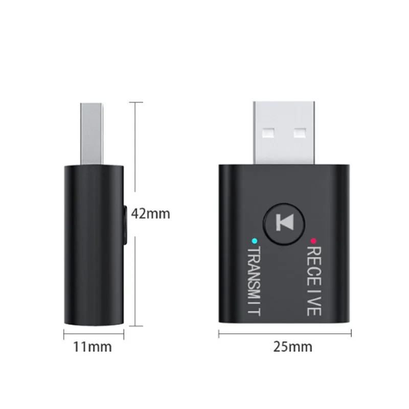 Bluetooth-адаптер 5 0 приемник-передатчик 3 мм AUX USB Мини 2 в 1 беспроводной стерео аудио