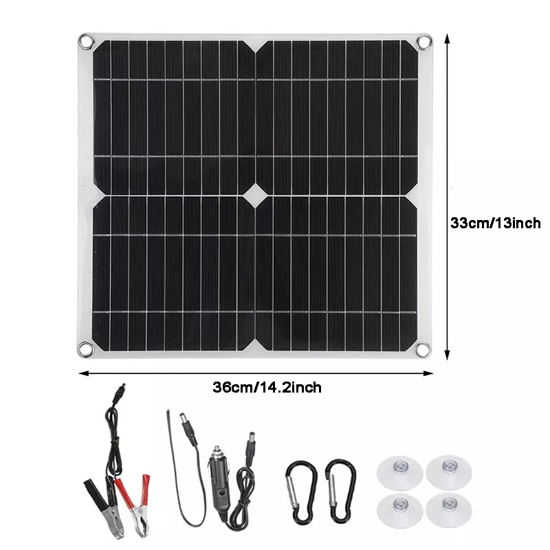 100w Solar Panel Dual 12v/5v USB With 30A Controller Waterproof Solar Cells Poly Solar Cells for Car Yacht RV Battery Charger
100w Solar Panel Dual 12v/5v USB With 30A Controller Waterproof Solar Cells Poly Solar Cells for Car Yacht RV Battery Charger