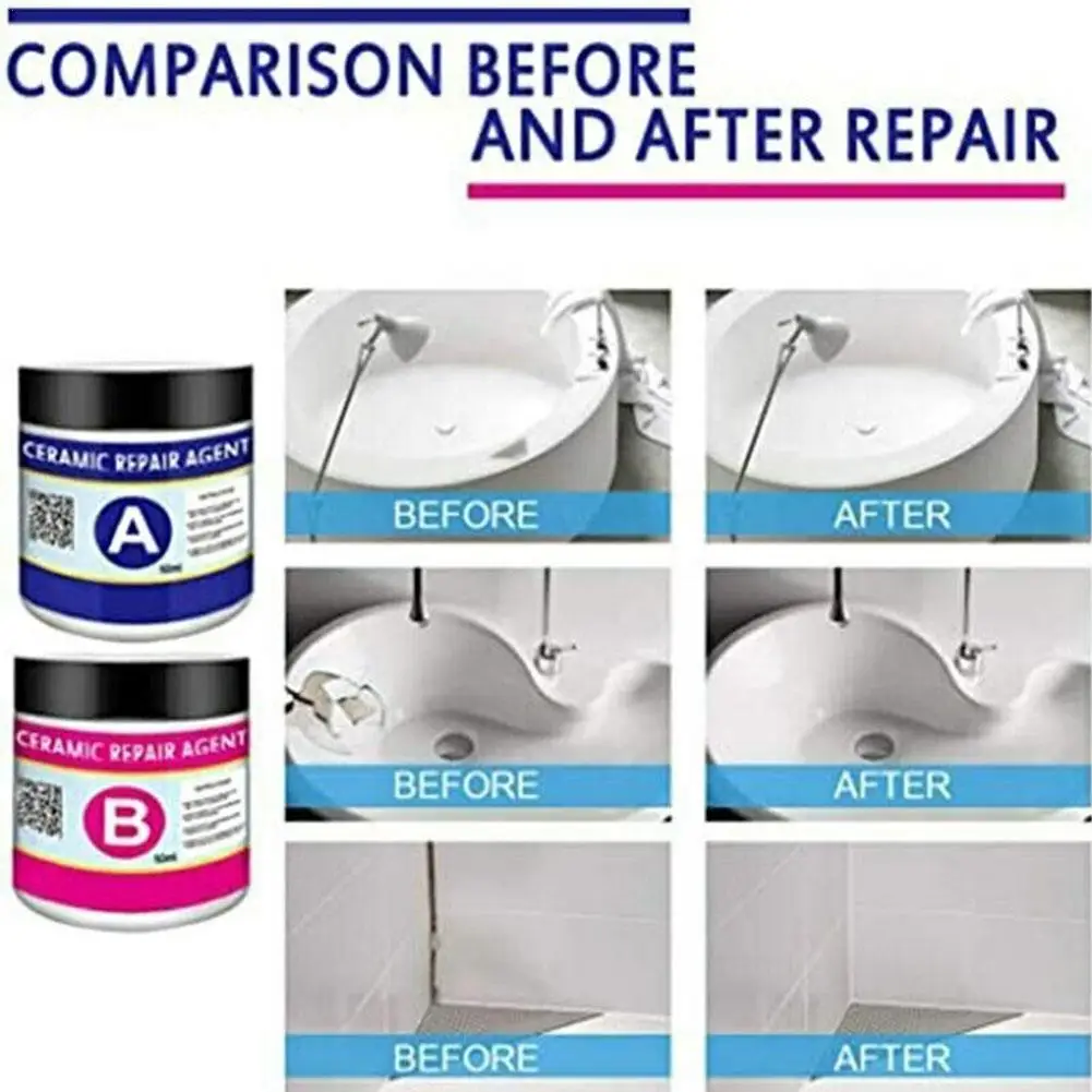 Multipurpose Magic Ceramic Tile Repair Agent Ceramic Repair Repair Household Agent AB Ceramic Bathroom Floor Paste Glue Toi I2I2
Multipurpose Magic Ceramic Tile Repair Agent Ceramic Repair Repair Household Agent AB Ceramic Bathroom Floor Paste Glue Toi I2I2