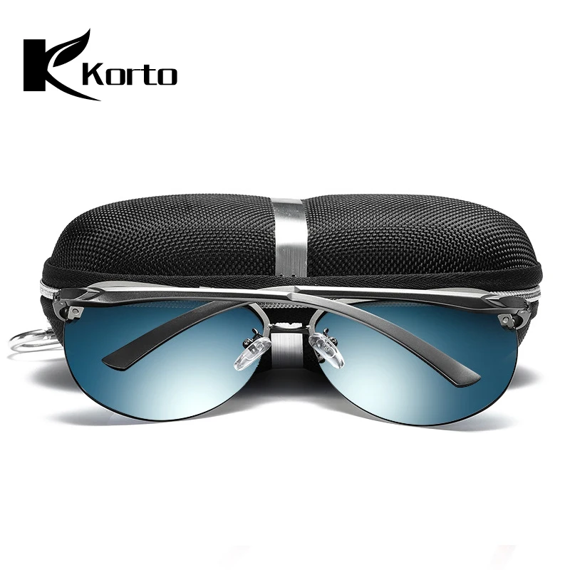 Korto Алюминий алюминиево-магниевого сплава без оправы солнцезащитные очки