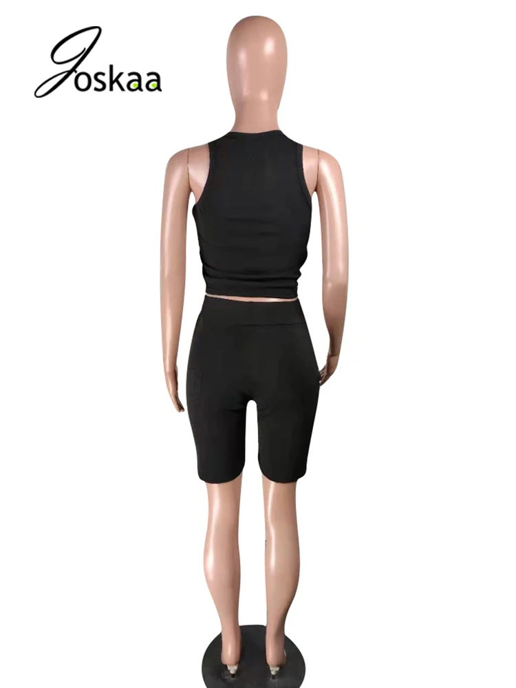 Joskaa Strench Train Workout Women Two Piece Set Matching Tracksuit Summer Sleeveless Active Sporty Gym Homewear 2021 Sportswear
Joskaa Strench Train Workout Women Two Piece Set Matching Tracksuit Summer Sleeveless Active Sporty Gym Homewear 2021 Sportswear