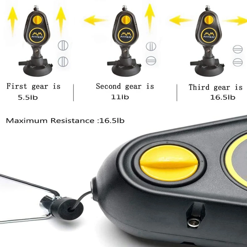 Resistance Band Rope Trainer KIT - Suction Cup Fitness Exercise Bands with Handles - Home Gym Workout Equipment
Resistance Band Rope Trainer KIT - Suction Cup Fitness Exercise Bands with Handles - Home Gym Workout Equipment