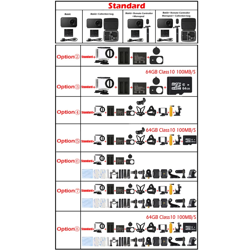 Международная версия Xiaomi mi jia Экшн-камера 4 K/30FPS Ambarella A12S75 WiFi Подводная
