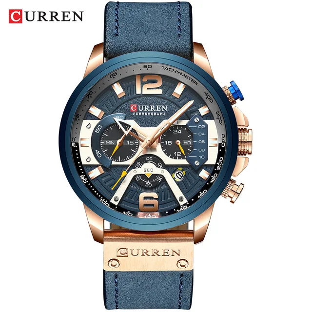 CURREN Men Watches Brand Luxury Sport Watches Men's Quartz Clock Man Casual Military Waterproof Wrist Watch Relogio Gift
CURREN Men Watches Brand Luxury Sport Watches Men's Quartz Clock Man Casual Military Waterproof Wrist Watch Relogio Gift
