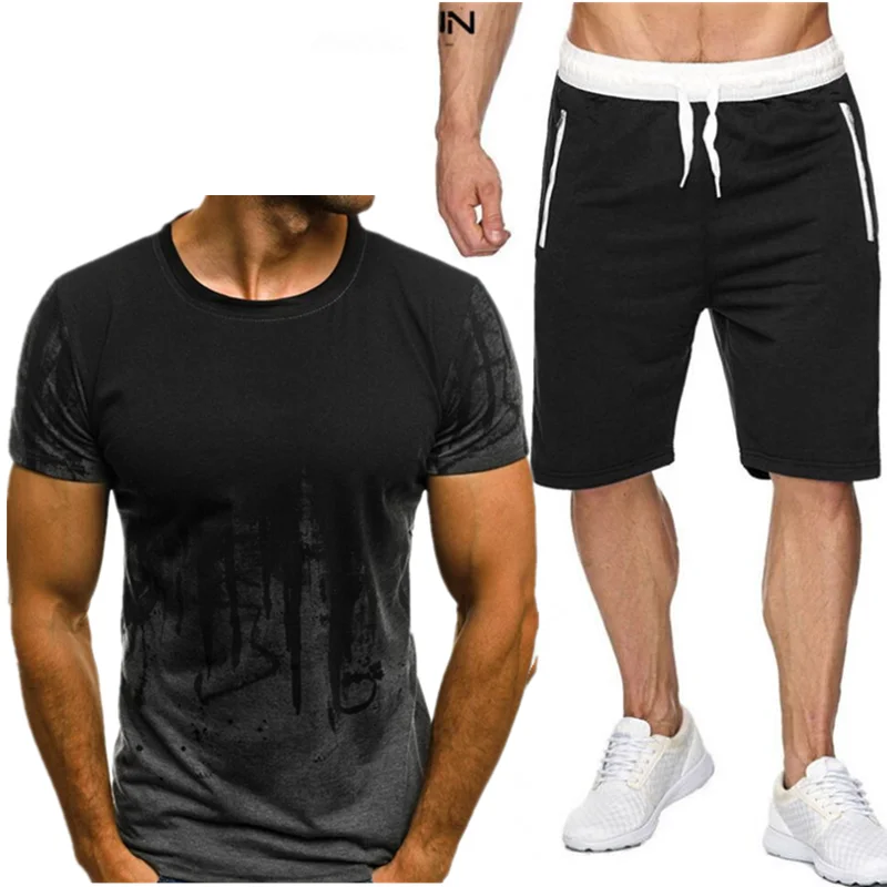 Men's Tracksuit T-shirt + Pants Two Piece Set Casual Suit Men's Sports suit running suit Shirt Short Sleeve Men's Clothing
Men's Tracksuit T-shirt + Pants Two Piece Set Casual Suit Men's Sports suit running suit Shirt Short Sleeve Men's Clothing