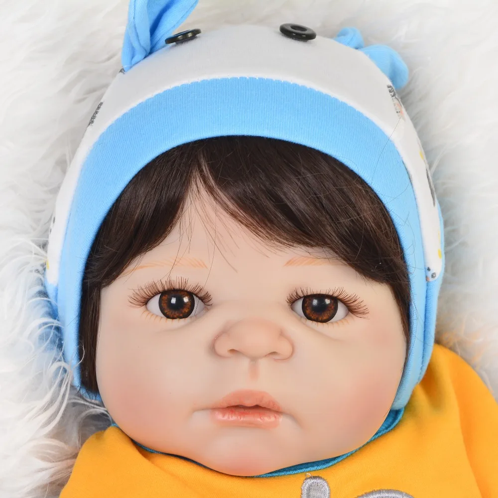 Hot Sale 23 Inch Baby Reborn Boy Doll Full Silicone Body Realistic Newborn Doll For Children Birthday Xmas Gift Play Toy
Hot Sale 23 Inch Baby Reborn Boy Doll Full Silicone Body Realistic Newborn Doll For Children Birthday Xmas Gift Play Toy