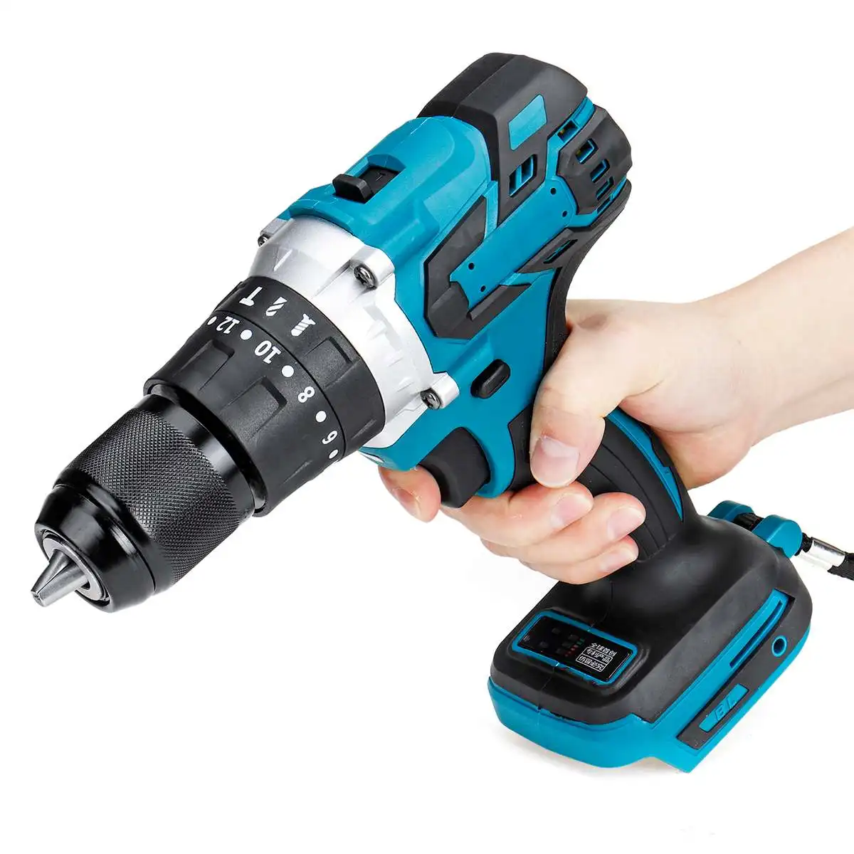 18V 3 in 1 Brushless Cordless Electric Hammer Drill Screwdriver 13mm 20+3 Torque Impact for Makita Battery | Инструменты