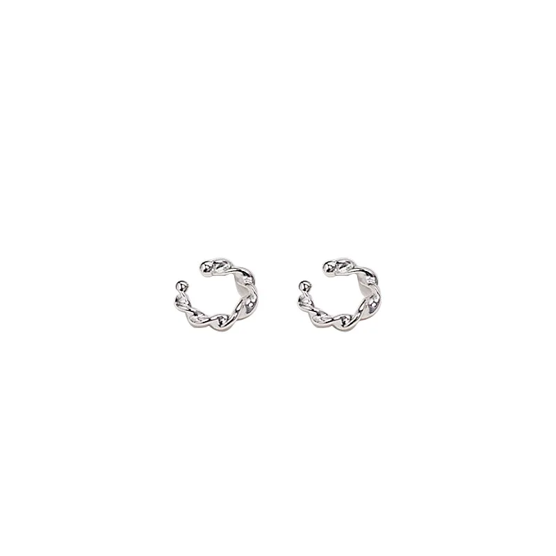 S925 Sterling Silver New Twisted Shape Earrings Ear Clips Without Pierced Earrings Sweet and Fresh Style Earrings
S925 Sterling Silver New Twisted Shape Earrings Ear Clips Without Pierced Earrings Sweet and Fresh Style Earrings