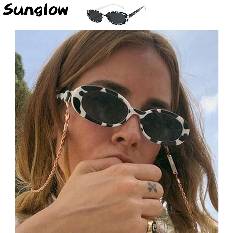 Овальные Солнцезащитные очки для женщин модные пикантные солнцезащитные из