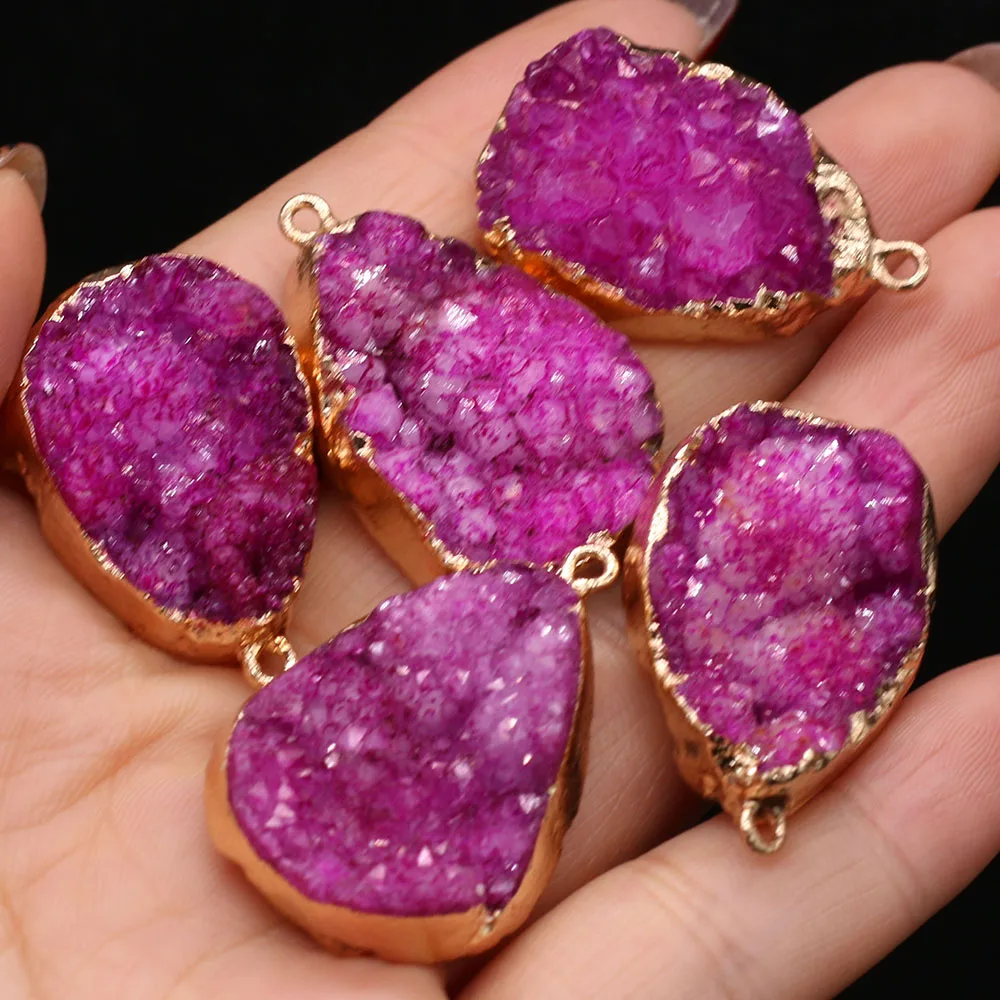 Natural Agates Druzy Pendants Water Drop Druzy Crystal Charms for Jewelry Making Trendy Necklace Earring Accessories
Natural Agates Druzy Pendants Water Drop Druzy Crystal Charms for Jewelry Making Trendy Necklace Earring Accessories