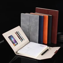 2020 Binder Gift Notebook Pu Leather Bible Notepad Folder A5 Diary Weekly Planner Agenda Planner Note Books Travel Journal Gift