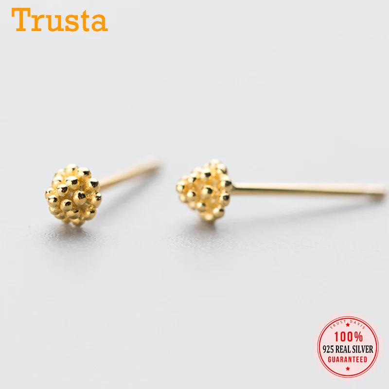 Trustdavis Real 925 Sterling Silver Sweet Mini Pine Cones Charm Stud Earrings For Women Wedding Party Fine S925 Jewelry DA1667
Trustdavis Real 925 Sterling Silver Sweet Mini Pine Cones Charm Stud Earrings For Women Wedding Party Fine S925 Jewelry DA1667