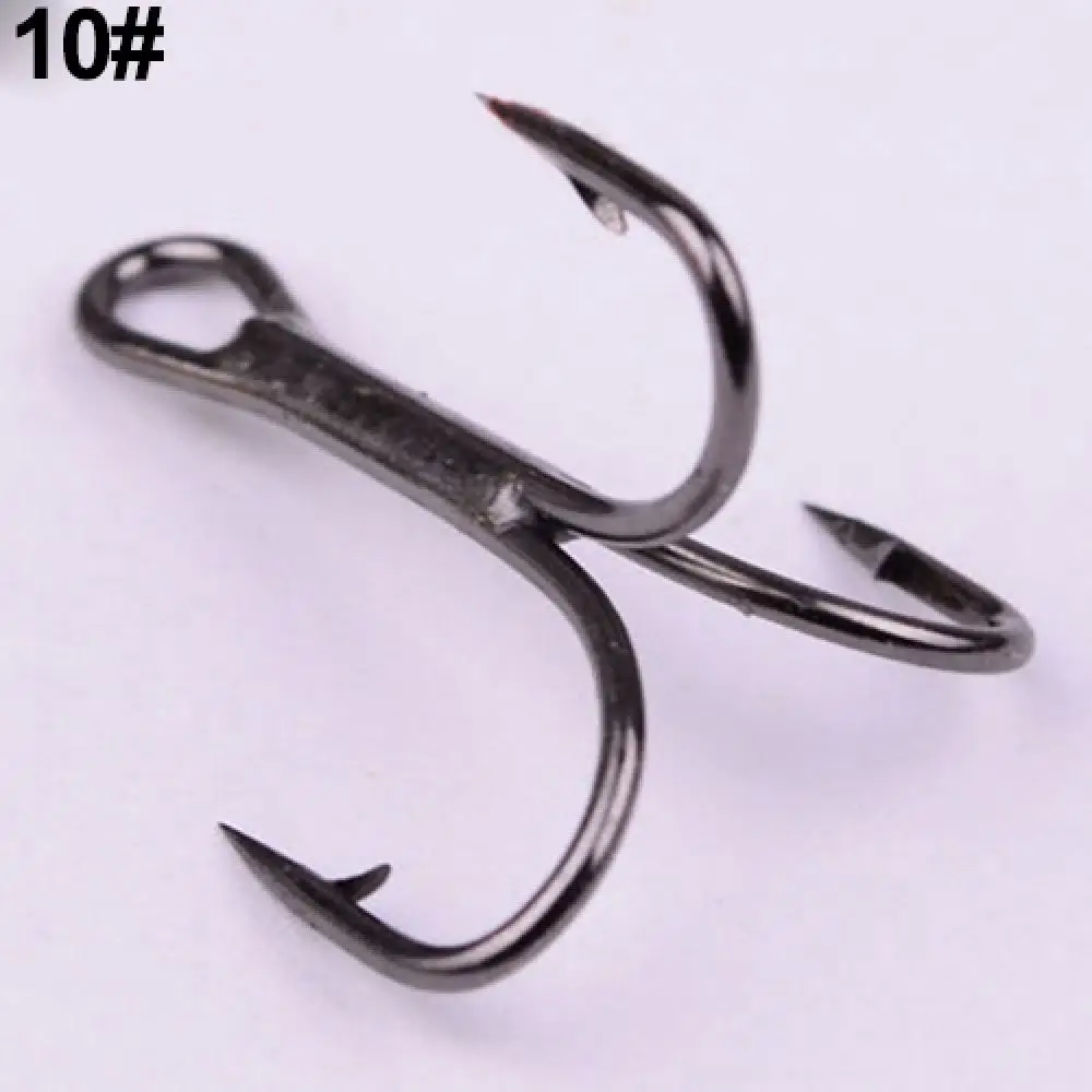 100Pcs High Carbon Steel Treble Hooks 7 Size 2/4/6/8/10/12 Black Fishhook Tackle Round Bend Treble For Bass Fishhooks
100Pcs High Carbon Steel Treble Hooks 7 Size 2/4/6/8/10/12 Black Fishhook Tackle Round Bend Treble For Bass Fishhooks