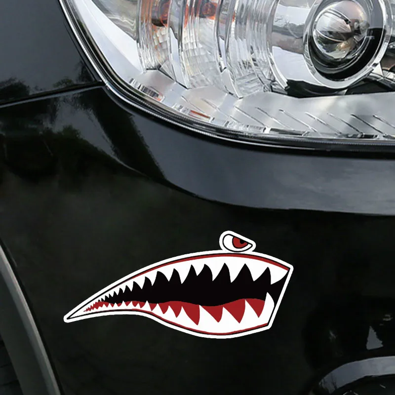 Ebdeckle милые акулы рот мультфильм цветной для Авто/бампер/окно/настенные наклейки