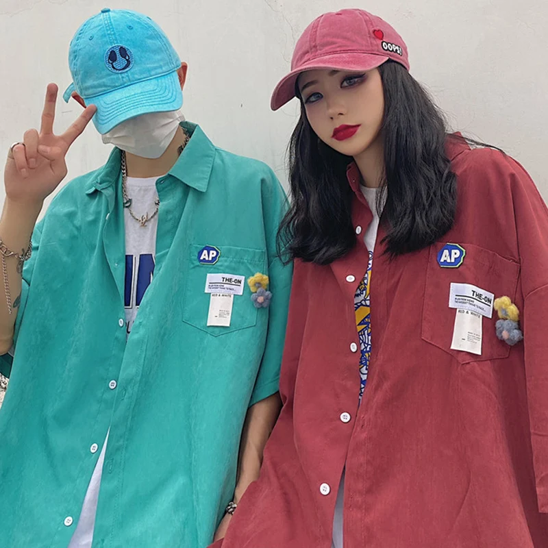 Lucyever 2021 New Streetwear Flower Short Sleeves Women Shirt Casual Versatile Lapel Collar College Simple Shirt Woman Summer
Lucyever 2021 New Streetwear Flower Short Sleeves Women Shirt Casual Versatile Lapel Collar College Simple Shirt Woman Summer
