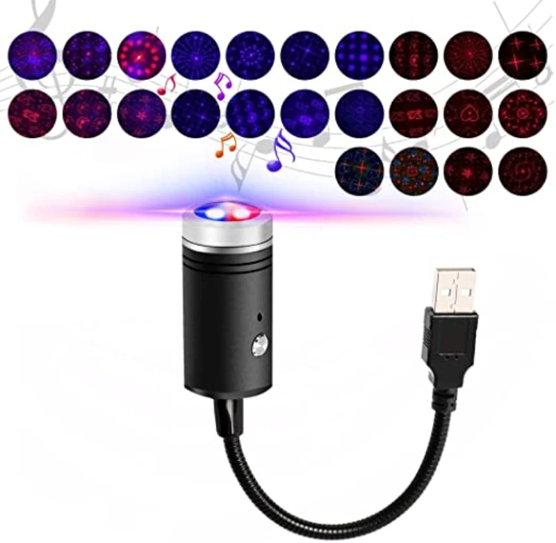 Car Roof Star Night Light Sound Activated With 9 Functional Models ReKeen Romantic Interior Auto USB 3 Colors Decorative Lamp
Car Roof Star Night Light Sound Activated With 9 Functional Models ReKeen Romantic Interior Auto USB 3 Colors Decorative Lamp