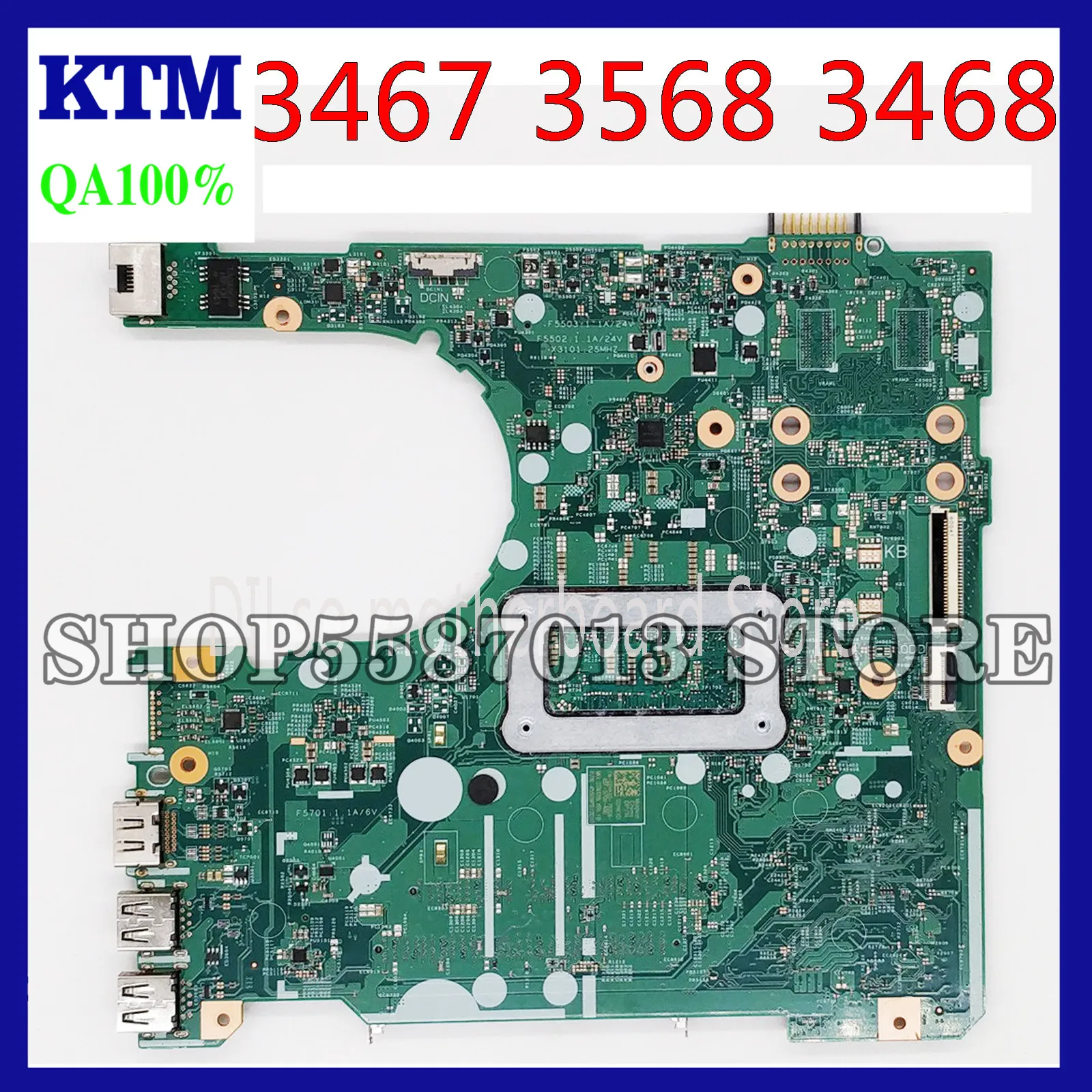 

KEFU CN-0NP4RY 0NP4RY Mainboard For DELL Inspiron 15 3567 3467 3568 3468 Laptop Motherboard I3-6006U 15341-1 work 100%