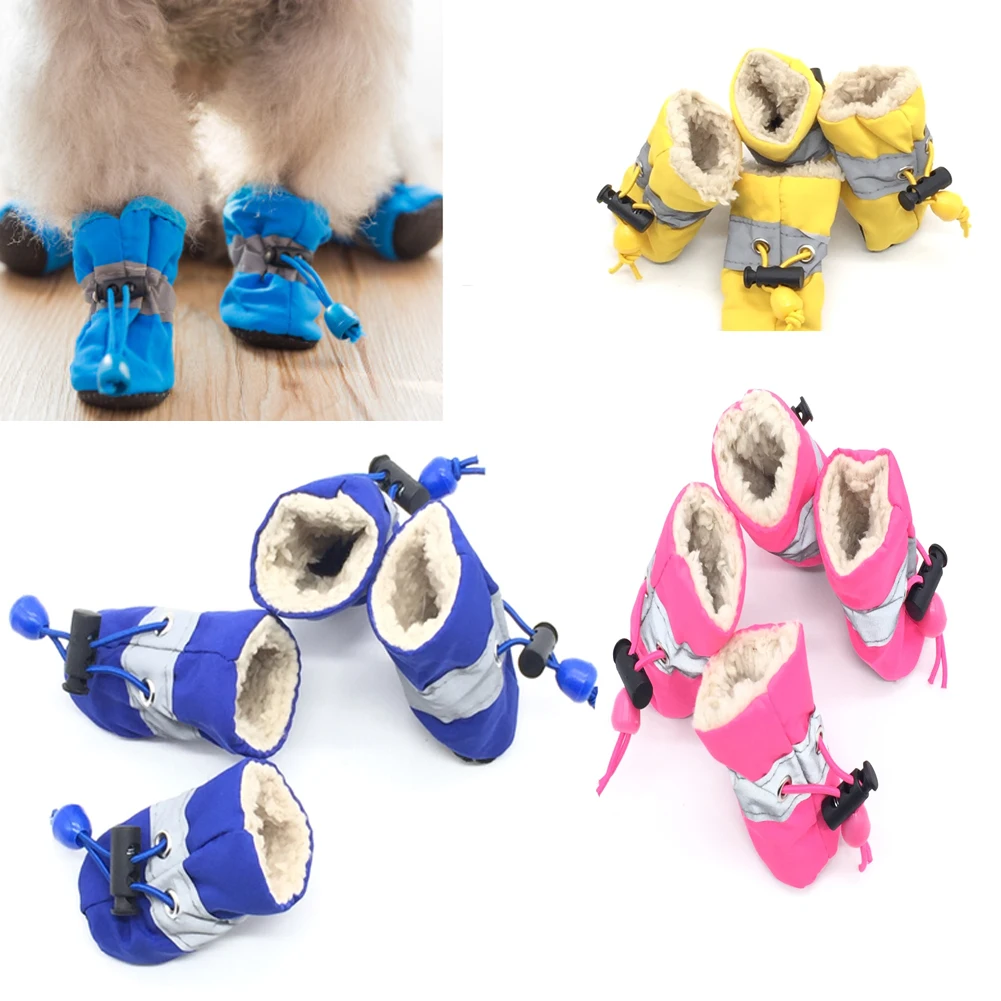 4pcs Waterproof Winter Pet Dog Shoes Anti-slip Rain Snow Boots Footwear Thick Warm For Small Cats Dogs Puppy Dog Socks BootiesCM
4pcs Waterproof Winter Pet Dog Shoes Anti-slip Rain Snow Boots Footwear Thick Warm For Small Cats Dogs Puppy Dog Socks BootiesCM