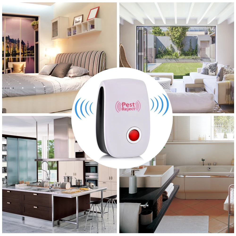 EU/US Plug Electronic Pest Repeller Ultrasonic Mosquito Repellent Rat Mouse Cockroach Pest Reject Repellent Insect Killer
EU/US Plug Electronic Pest Repeller Ultrasonic Mosquito Repellent Rat Mouse Cockroach Pest Reject Repellent Insect Killer