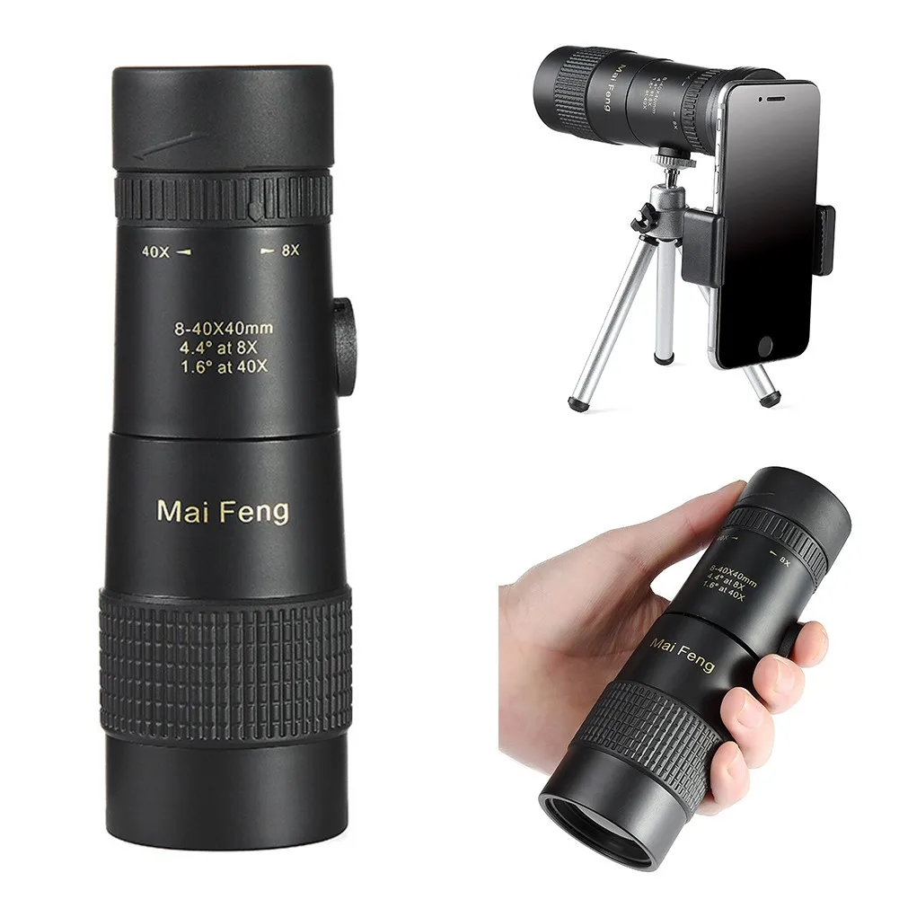 Phone Lens Camera Telephoto Maifeng Zoom Monocular Telescopic Night Vision 8-40x40 For Hunting And Camping Equipment
Phone Lens Camera Telephoto Maifeng Zoom Monocular Telescopic Night Vision 8-40x40 For Hunting And Camping Equipment