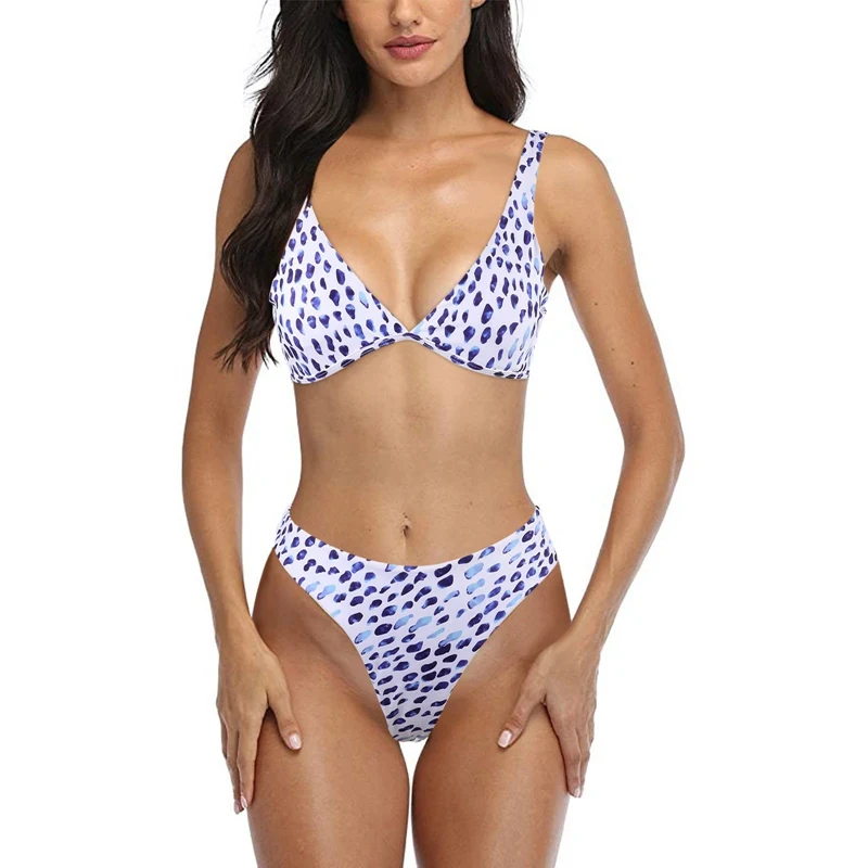Summer Sexy Bikini Set Women High Waist Print Split Swimsuit Push Up Bandeau Thong Biquini Swimwear
Summer Sexy Bikini Set Women High Waist Print Split Swimsuit Push Up Bandeau Thong Biquini Swimwear