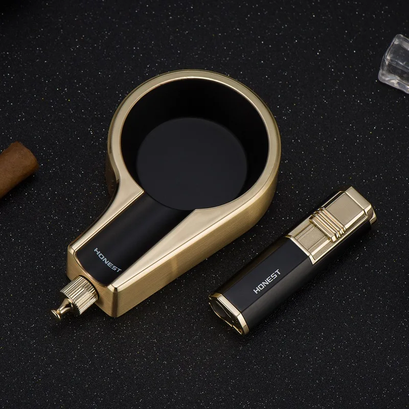 Business Gift Box Ashtray Inflatable Double Fire Lighter Ashtray Set Ceniceros Creativos with Lighter Smoking Accessories
Business Gift Box Ashtray Inflatable Double Fire Lighter Ashtray Set Ceniceros Creativos with Lighter Smoking Accessories
