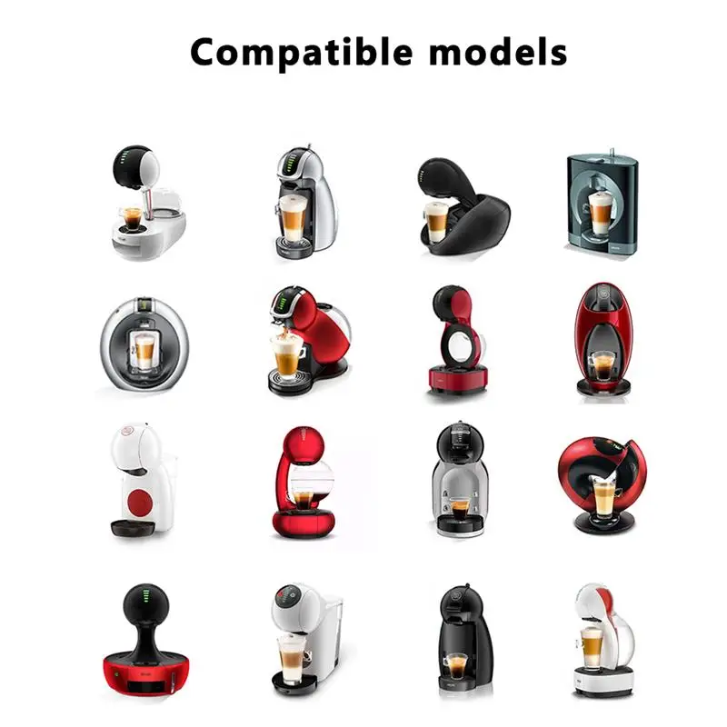Capsule Permanent Coffee Pod Stainless Steel Refillable Coffee Cup Pod with Brush and Spoon Replacement for DOLCE GUSTO
Capsule Permanent Coffee Pod Stainless Steel Refillable Coffee Cup Pod with Brush and Spoon Replacement for DOLCE GUSTO