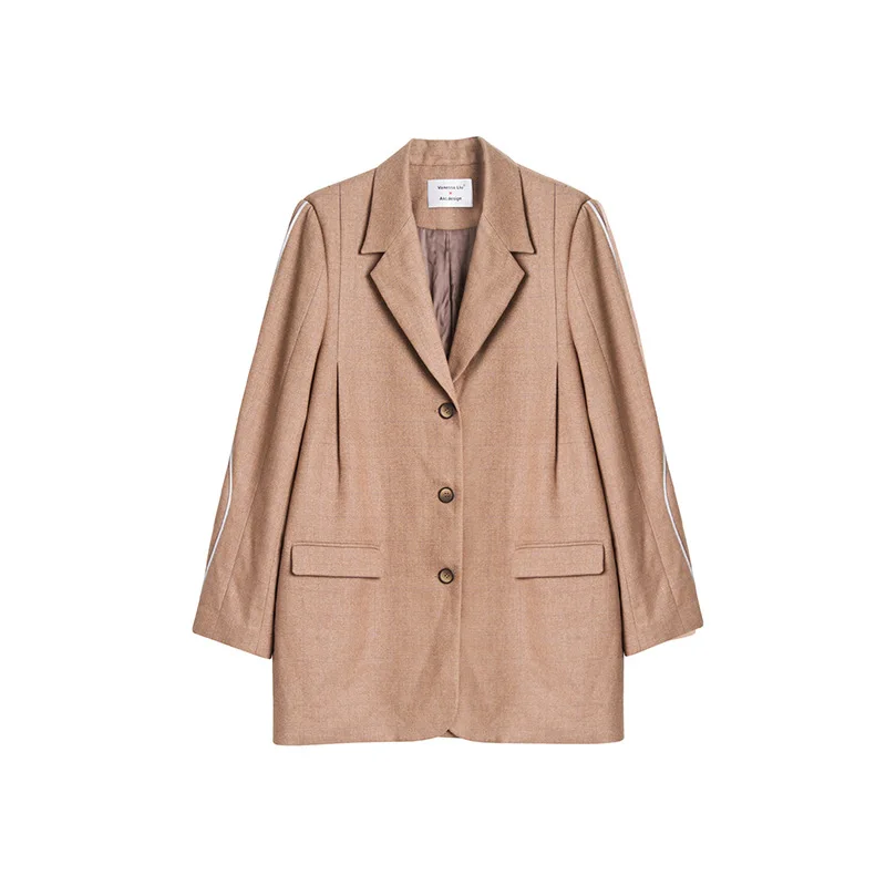 DEAT 2021 new summer fashion women clothes notched collar full sleeves single breasted loose suit single female top WP67305M
DEAT 2021 new summer fashion women clothes notched collar full sleeves single breasted loose suit single female top WP67305M