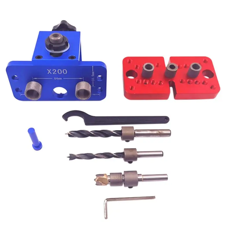 3-in-1 Woodworking Pocket Hole Jig Self-centering Vertical Doweling Jig Drill Guide Set for Locator Hole Puncher Handhold Tools
3-in-1 Woodworking Pocket Hole Jig Self-centering Vertical Doweling Jig Drill Guide Set for Locator Hole Puncher Handhold Tools