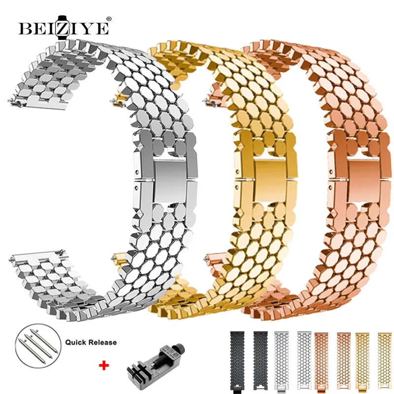 22mm Metal Strap for Samsung Galaxy Watch 3 45 46mm Stainless Steel Band For Huawei Watch GT 2e Strap GT GT2 46mm Strap Bracelet
22mm Metal Strap for Samsung Galaxy Watch 3 45 46mm Stainless Steel Band For Huawei Watch GT 2e Strap GT GT2 46mm Strap Bracelet