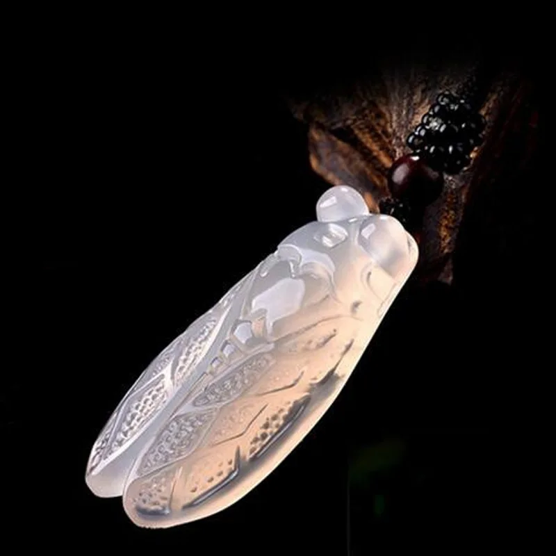 Wholesale Natural Ice White Chalcedony Cicada Pendant, Chalcedony Cicada Pendant Necklace, Jade Carving Crafts Jewelry
Wholesale Natural Ice White Chalcedony Cicada Pendant, Chalcedony Cicada Pendant Necklace, Jade Carving Crafts Jewelry