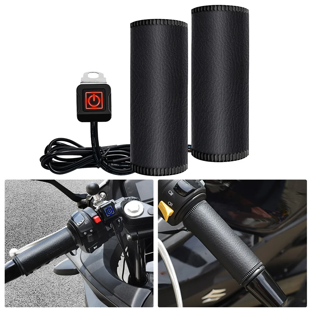 2pcs Motorcycle Heating Handlebar Cover 12V Waterproof Electric Heated Grip Cover Strap Type Handle Bar Accessories
2pcs Motorcycle Heating Handlebar Cover 12V Waterproof Electric Heated Grip Cover Strap Type Handle Bar Accessories