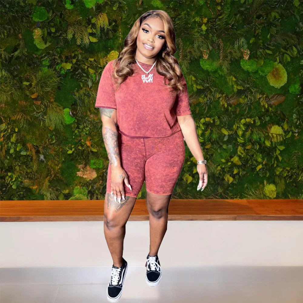 Women's new fashion color cotton pure color casual and comfortable home shorts short sleeve two piece suit
Women's new fashion color cotton pure color casual and comfortable home shorts short sleeve two piece suit