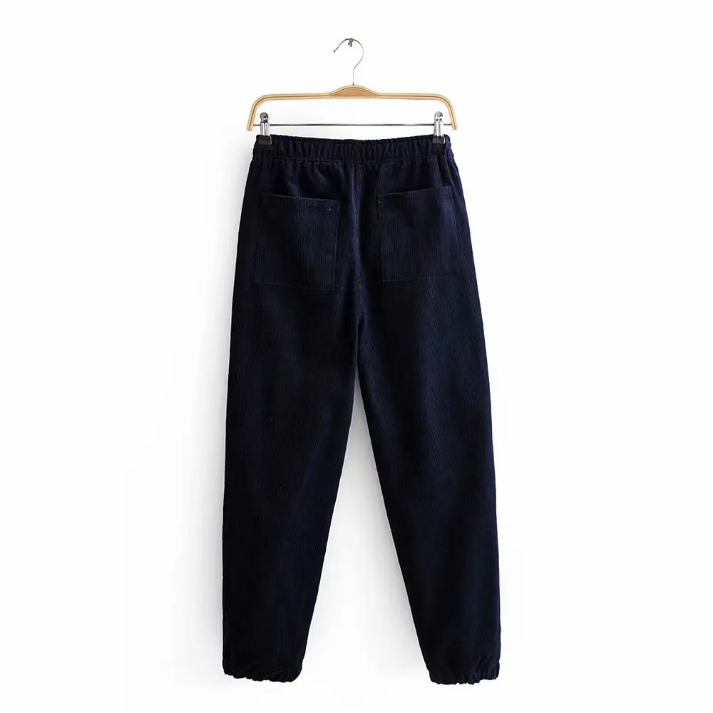 Fashion Women 3 Colors Elastic Waist Trousers Casual Pantalones Mujer Stylish Chic Women Corduroy Harem Pants
Fashion Women 3 Colors Elastic Waist Trousers Casual Pantalones Mujer Stylish Chic Women Corduroy Harem Pants