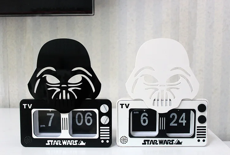 Star wars white warrior flip clock fashion creative wall clock star wars automatic flip clock seat
Star wars white warrior flip clock fashion creative wall clock star wars automatic flip clock seat