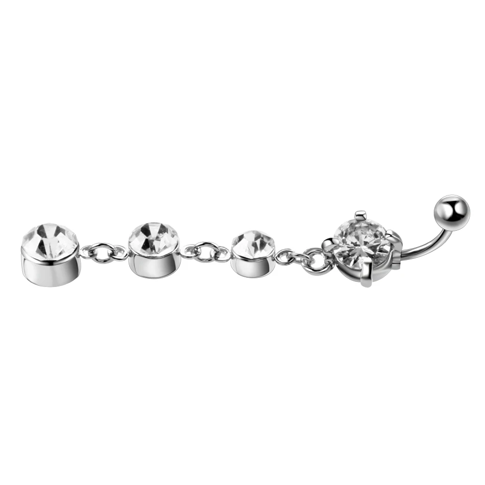 1Pc Trendy Pendant Belly Button Rings Navel Piercing Surgical Steel Crystal Sexy Dangling Belly Rings Body Piercing Jewelry 14G
1Pc Trendy Pendant Belly Button Rings Navel Piercing Surgical Steel Crystal Sexy Dangling Belly Rings Body Piercing Jewelry 14G