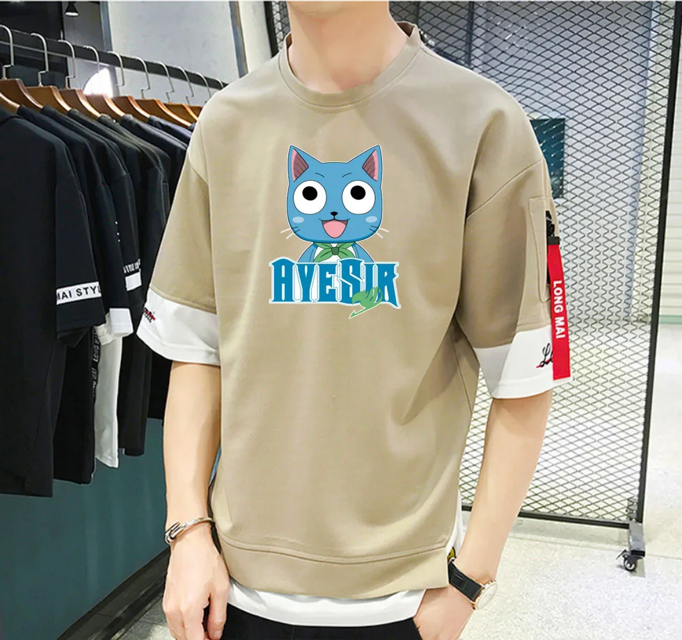 Japan Anime Fairy Tail T-shirt Unisex Manga Streetwear T-shirt Casual Short Sleeve Teenagers Custom Printed Tee Shirt
Japan Anime Fairy Tail T-shirt Unisex Manga Streetwear T-shirt Casual Short Sleeve Teenagers Custom Printed Tee Shirt