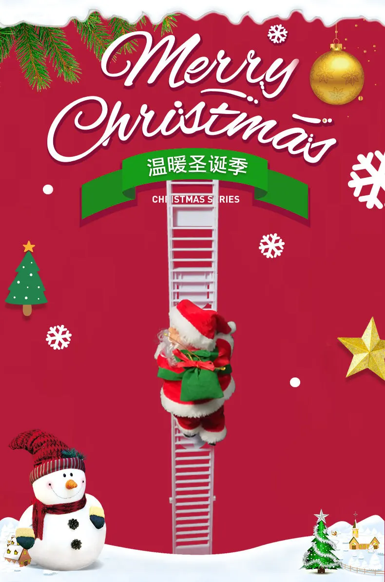 Electric Ladder Santa Claus New Year Christmas Doll Pendant Decoration Holiday Party Supplies Decor 2020
Electric Ladder Santa Claus New Year Christmas Doll Pendant Decoration Holiday Party Supplies Decor 2020