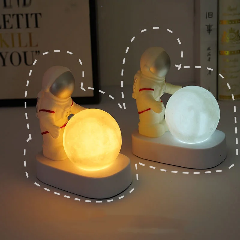 Miniature Astronaut Moon LED Light,height14.5cm,creative Childrens Gift,new Year Home Decoration Night Light,Valentines Day Gift
Miniature Astronaut Moon LED Light,height14.5cm,creative Childrens Gift,new Year Home Decoration Night Light,Valentines Day Gift