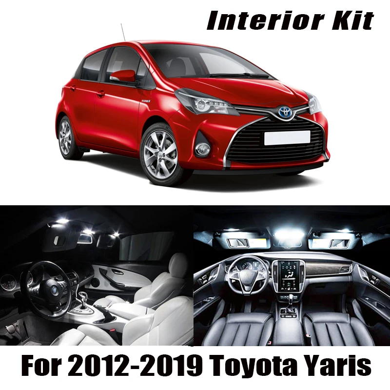 9x Canbus безошибочный светодиодный светильник посылка 2012-2019 Toyota Yaris автомобильные