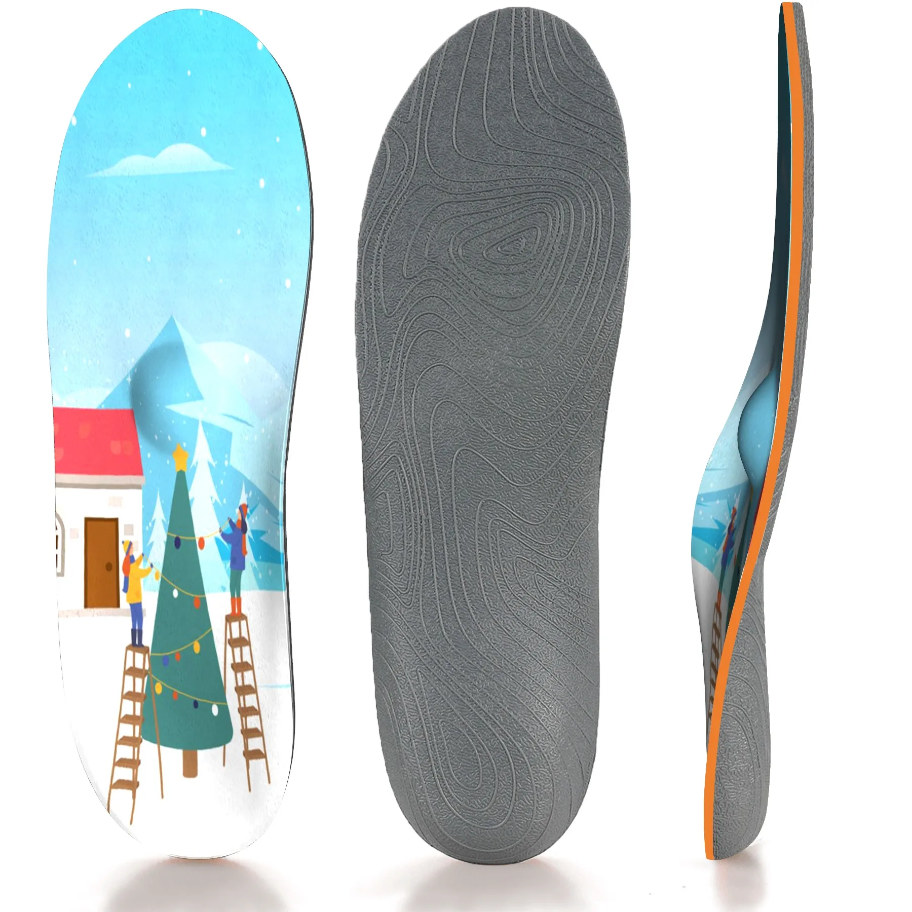 Christmas Flat Plantar Fasciitis Arch Support Orthotic Insole Pain Relief Insole Men and Women
Christmas Flat Plantar Fasciitis Arch Support Orthotic Insole Pain Relief Insole Men and Women
