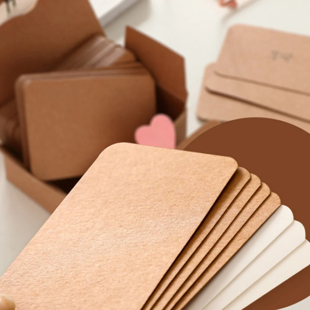 1000pcs of One Set Rounded Blank Delicate Postcard DIY Kraft Paper Message for Office School Home Store ( 500pcs Cowhid
1000pcs of One Set Rounded Blank Delicate Postcard DIY Kraft Paper Message for Office School Home Store ( 500pcs Cowhid