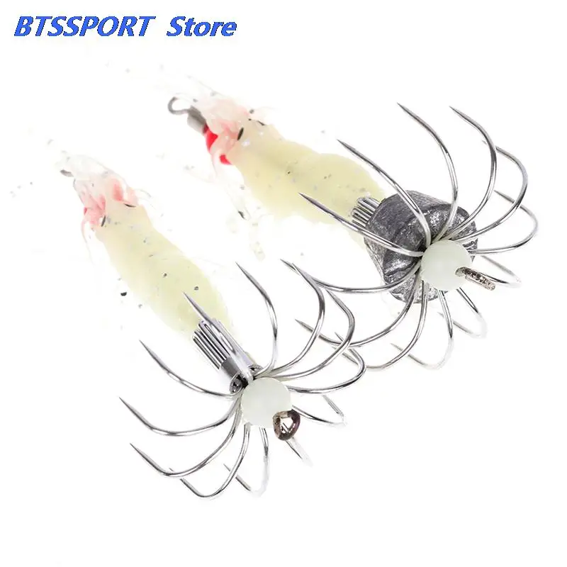1 Pc Luminous Squid Jigs White Glow Wood Shrimp with Octopus Squid Jig Hooks Cuttlefish Fishing Lure
1 Pc Luminous Squid Jigs White Glow Wood Shrimp with Octopus Squid Jig Hooks Cuttlefish Fishing Lure
