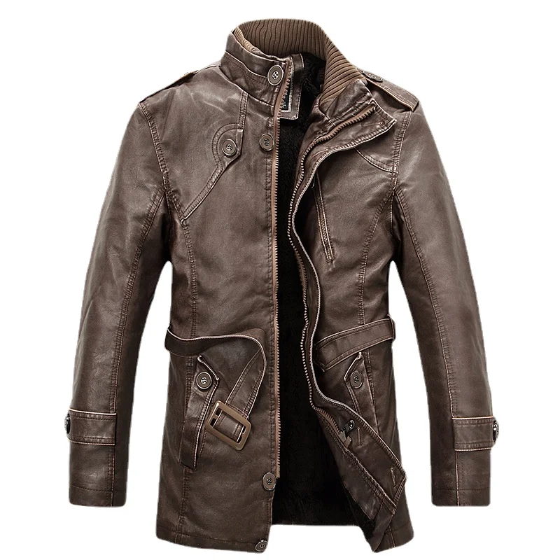 2021 New Men with Adjustable Waist Shearling Men Leather Jackets Zipper Slim Stand Winter Long Coat Genuine Leather Jacket
2021 New Men with Adjustable Waist Shearling Men Leather Jackets Zipper Slim Stand Winter Long Coat Genuine Leather Jacket