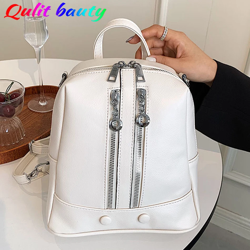 Women Backpack 2 Layers Zippers Large Capacity Women's Backpacks for School Teenagers Girls PU Leather Shoulder Bag Mochilas Sac
Women Backpack 2 Layers Zippers Large Capacity Women's Backpacks for School Teenagers Girls PU Leather Shoulder Bag Mochilas Sac