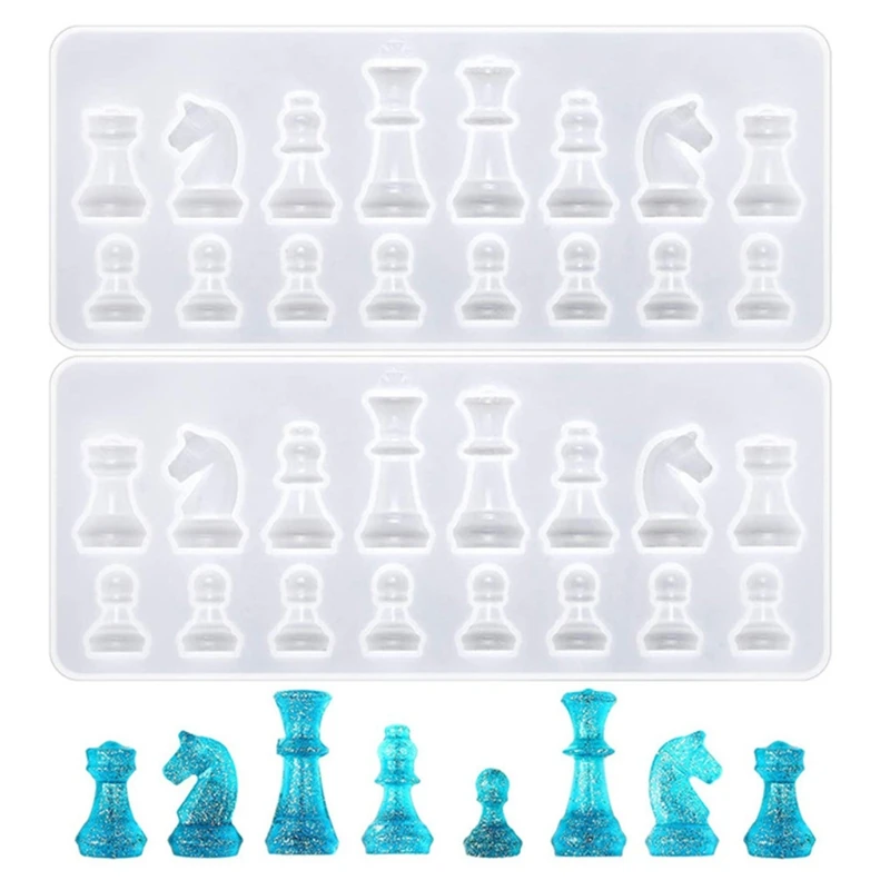 Chess Board Silicone Mould Set DIY Handmade Crafts Jewelry Making Tool Crystal Epoxy Resin Mold 
Chess Board Silicone Mould Set DIY Handmade Crafts Jewelry Making Tool Crystal Epoxy Resin Mold