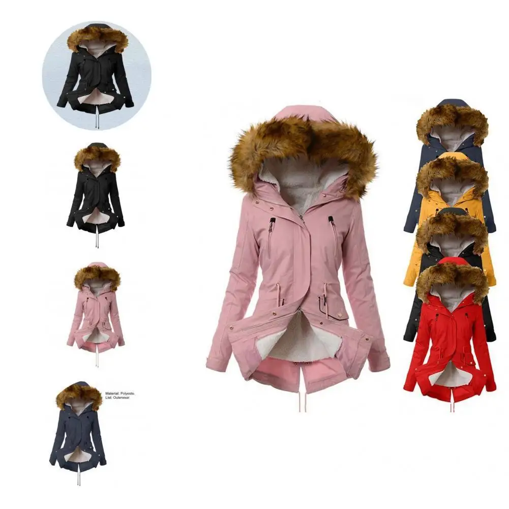 Casual Coat Back Split Women Coat Fleece Lined Multi Pockets Women Coat
Casual Coat Back Split Women Coat Fleece Lined Multi Pockets Women Coat