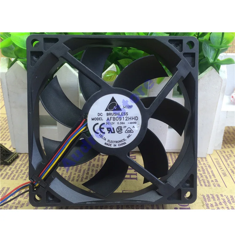 Двухшариковый подшипник Delta 9 см 9020 12 в 3000 а 4-проводной PWM AFB0912HHD вентилятор 180.97CFM об/мин воздуходувка
Двухшариковый подшипник Delta 9 см 9020 12 в 3000 а 4-проводной PWM AFB0912HHD вентилятор 180.97CFM об/мин воздуходувка